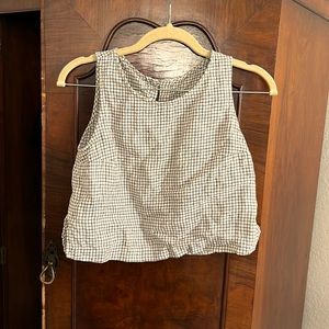 Not perfect linen crop top